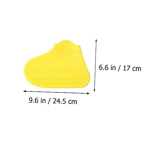 Cubrecalzados reutilizables de silicona Happyyami para lluvia, 3 pares, impermeables y antideslizantes, para ciclismo y uso al aire libre miniatura 6