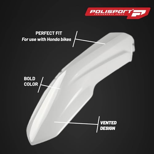 Polisport 91055 - Polisport Mx Plastic Replica Kit Per Chi Cerca La Qualità Oem Per Moto Honda In Colore Bianco - 7