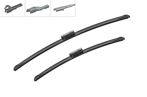 Image of BOSCH 3397007462 AeroTwin Wiper Blade Combo Pack - Set of 2 (24 inch & 19 inch) | Driver and Passenger Side Original Equipment Replacement Blades