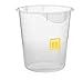 Rubbermaid Commercial Products 1980403 Round Plastic Food Storage Container, Blue Label, 8 Quart, Clear