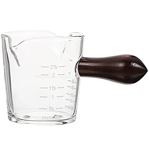 Alipis Tazza Da Caffè Con Manico Legno e Due Beccucci Elegante Coppa Per Espresso Per Caffè e Latte Per Casa e Ristoranti