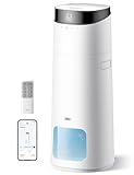 Dreo 16L Smart Humidifier Large Room 1000 ft², 130H Cool Mist Air Humidifiers for Bedroom Plants Baby, Top Fill, Remote/Touch/Voice & APP Control, Self-Cleaning Tank, 30dB, RGB Light, HM755S White