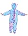 HSCTEK Baby Monster Costume, Infant Monster Cosplay Newborn Boys Girls, Toddler Halloween Onesie Suit Kids 9-12 Months Purple