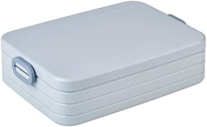 Mepal  Lunch Box Take a Break Flat  Nordic Green  Capacity 800 ml  Compartment Lunch Box  Ideal for Meal Prep  Sandwich Box - Dishwasher Safe
