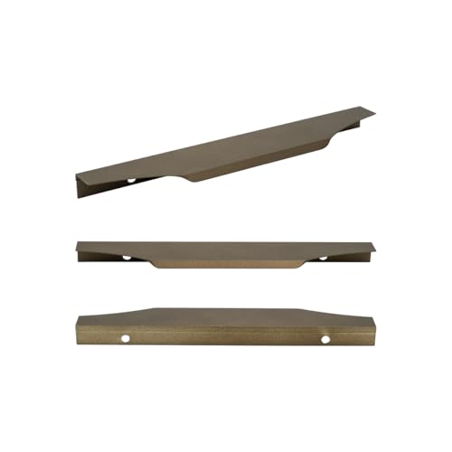 Kit 7 Puxadores para Móveis 128mm Alças para Armário e Gaveta de Cozinha (Bronze Fosco)