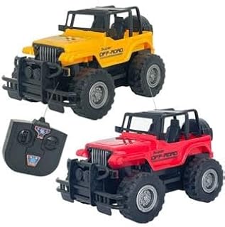 Dynamic Steering Car - 1:18 scale off-road remote control vehicle made for ages 6 and up, featuring a fun driving experience with pedal control and durable design. (2 piece)