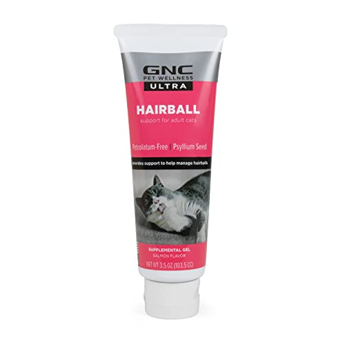 GNC Ultra for Pets Hairball Control Gel/Paste Petroleum-Free for Cats, 3.5 oz.