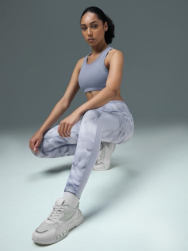 Image of TECHNOSPORT Women's Skinny Fit All Over Print Tights for Gym, Workout, Yoga & Sports