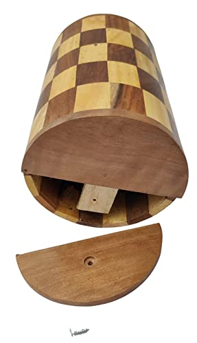 VDIX Wooden Money Saving Box, Coin Bank, Savings Box, Piggy Bank, Smart Money Box, Wooden Coin Box, Money Saver, Piggy Bank with Numbers, Target 100000 Rupees Savings Box for Kids & Adults