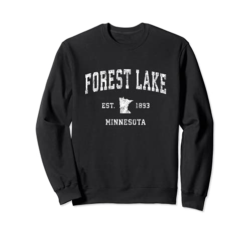Forest Lake Minnesota MN - Diseño deportivo vintage Sudadera