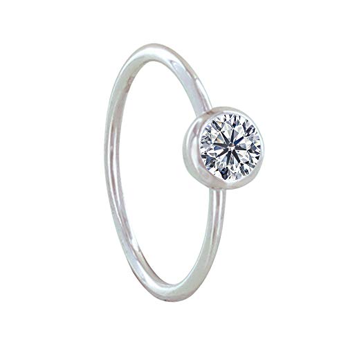 LES POULETTES BIJOUX - Anillo de Plata Poco Solitario Cerrado - taille 14 (17,36 mm) LES POULETTES BIJOUX - Anillo de Plata Poco Solitario Cerrado - taille 14 (17,36 mm)