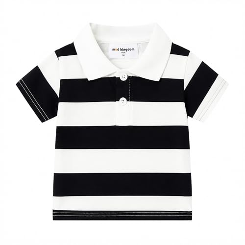 Image of Mud Kingdom Boys Polo Shirt Short Sleeve School Uniform Pique Polo Summer
