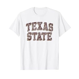 Texas State Bobcats Retro Arch Block Officially Licensed T-Shirt