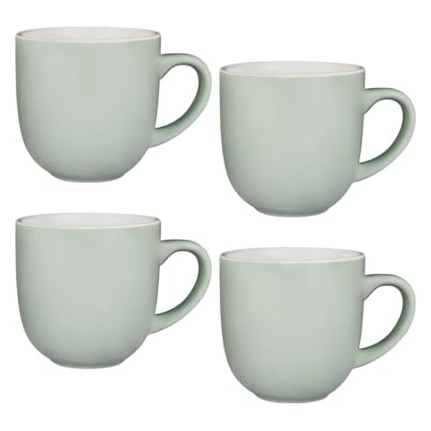 Dylex Set of 4 Glossy Sage Green Mugs Cover