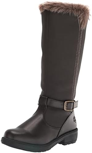 totes Women's Esther Insulated Waterproof Knee High Snow Winter Boots with Zipper, Brown, 10