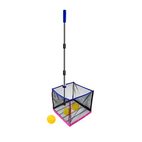 TNZMART Adjustable Pickleball Retriever Portable Pickle Balls Picker Multifunction Ball Collector for Picking and Storage (Blue)