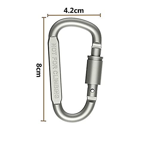 SHULLIN 6 moschettoni normali da 8 cm con chiusura...