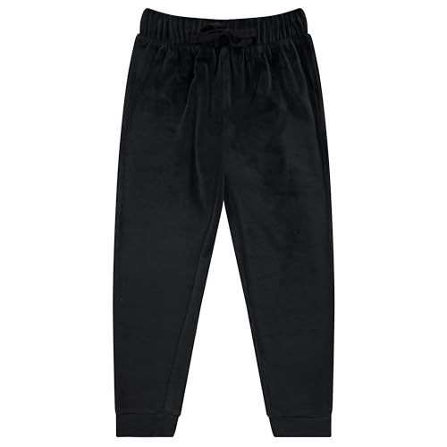 BTween Girls 3 Pack Velour Jogger Pant Set Solid, Tie Dye or Camo Sweatpants for Girls3