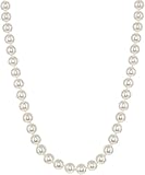 14K Gold AAAA White Akoya Cultured Pearls 18" Silk-Knotted Strand Pearl Necklace - Choice of Pearl S
