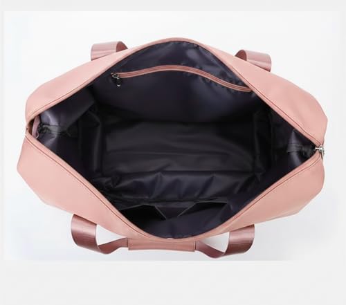 Image of WILDHORN 40 Liters Nylon Expandable Travel Duffle Bag for Men & Women, Waterproof Weekender Luggage Bag, Foldable Gym & Overnight Travel Hand Bag with Wet & Dry Compartment (Pink)