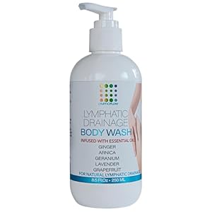 Bruizex Lymphatic Drainage Shower Gel, Natural Herbal Body Wash for Healthy Lymph Flow & Body Detox, Post Manual or Tool Lymphatic Massage, Post Liposuction, BBL, Lymphedema, Lipedema, 8 Fl OZ