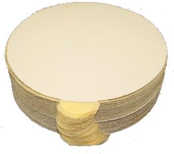 Aluminum Oxide Stick-on PSA Paper Sanding Discs, 8" Diameter, 80 Grit, Pack of 50.