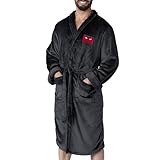 Northwest NBA Chicago Bulls Transfer Patch Silk Touch Bath Robe, Large/X-Large, Fast Track Black