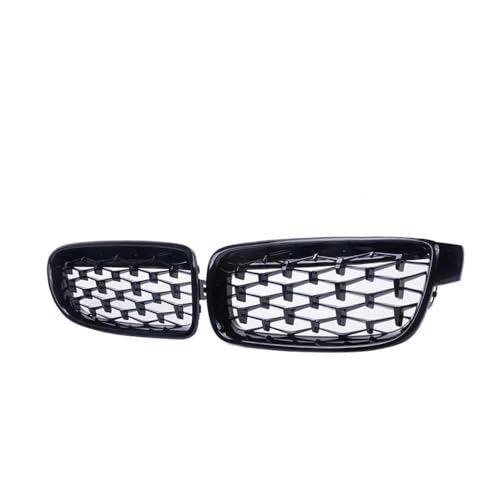 Parrillas de radiador estilo meteorito y acabado premium negro brillante F30 F35