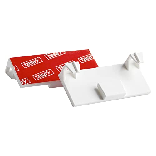 Ventanara® Klebeplatte für Alujalousien ohne Bohren weiß (2 Stück)