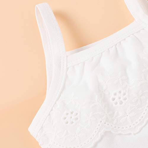 Roupas para bebês meninas de algodão cor lisa renda conjunto casual 3 peças roupas para bebês menina