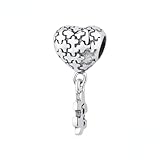 Amor rompecabezas colgante corazón cuenta en plata esterlina 925 encanto pulseras collares mujeres fabricación de joyas