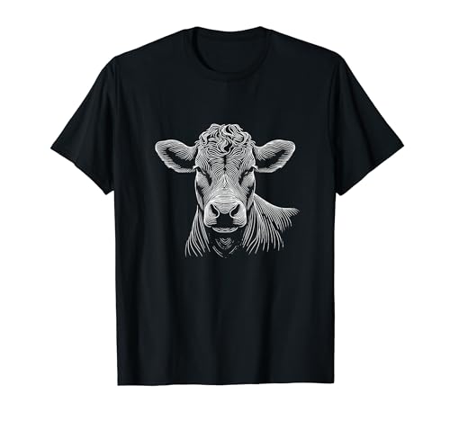 Éleveur de vache à empreintes digitales - Red Angus T-Shirt