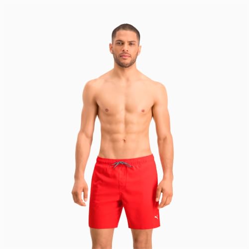 Puma Swim Men Medium Length Swim Shorts 1P - C: Red_T: XL