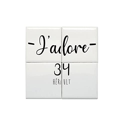 Carreaux céramique J'Adore 34 Hérault 15,2x15,2 cm pour décoration murale