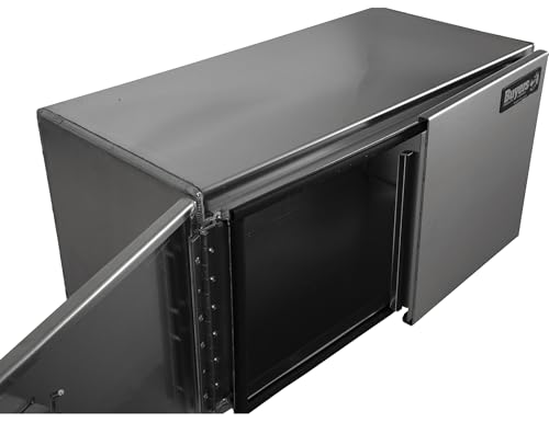 Image of Buyers Products 1705433 Pro Series 24x24x30 Smooth Aluminum Underbody Truck Tool Box, Single Barn Door, Compression Latch, 0.125 in Thick, Rain Gutter & Bulb Seal, Bolt-On Stainless Hinge