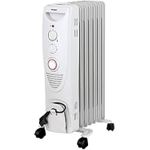 Portable 7 Fins Oil Filled Radiator Heater with Timer