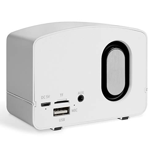 Victrola Lily Mini Bluetooth Stereo (VS-170) White 3.75 x 2.13 x 2.75in - Thumbnail 4
