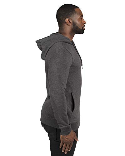 Threadfast Apparel Unisex Fleece Pullover Hooded, Charcoal Heather, Large3