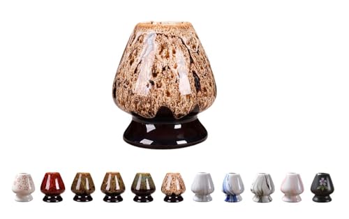 Gtzbciv茶道具 茶筅 茶筅立て くせ直し 茶筅休め 陶製 抹茶点て ほんぢ園 (窯が白くなります)