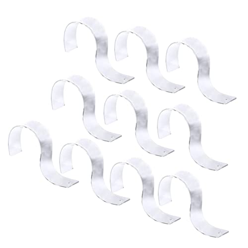DECHOUS 10Pcs Acrylic Belt Display Stands Transparent Belt Organizer Racks Belt Holder for Showcases Neat Elegant Belt Storage