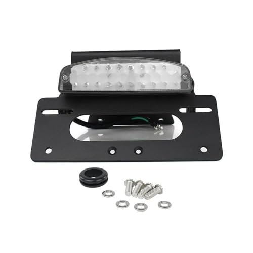 のために スズキ のために GSX-8S 2023-2024 のために GSX-8R 2024 オートバイのナンバープレートホルダーフェンダーエリミネーターとリアテール Tidy ライセンス ナンバープレートステー(1)