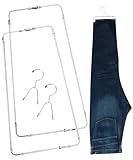 Pants Stretcher with Durable Wire Hanger – Wrinkle-Free, Perfectly Creased Drying for Jeans, Dress Pants, Slim Fit, Chinos, Slacks & Cargo. Adjustable Stretchers for Optimal Fit.
