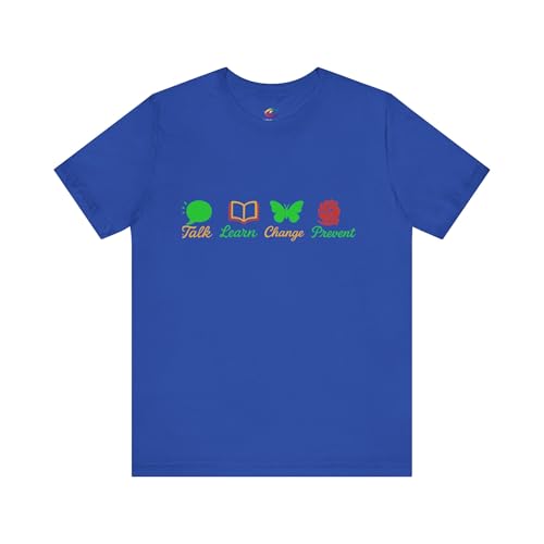 Gambling Addiction Recovery Awareness Shirt Opioid Overdose Prevention Tee Talk Learn Change Prevent Unisex T Shirt-GFG True Royal