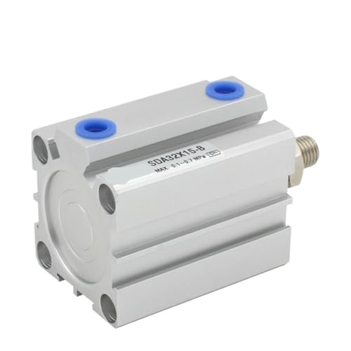 Vérin pneumatique compact B alésage 16 course 5 filetage mécanique actionneur air - 3