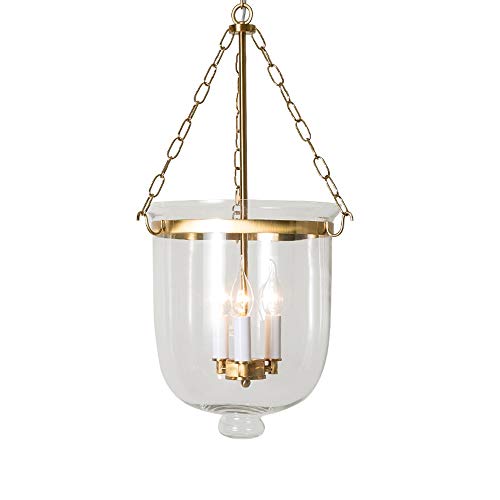 Lustre en fer forgé or moderne E14 en verre clair d'art pour salle à manger