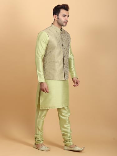 Image of Ethluxis Men Kurta Pyjama Jacket Set