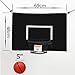 DYNWAVE Trampolines Basketball Hoop Attachment Basketball Goal Basketball Frame Toy Sun Protection Adjustable Ropes for Game Practice Backyard Kids, Black 69cmx48cm