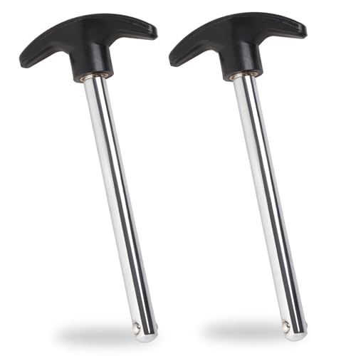 Maxqzin Weight Stack Pin Gym Pin Heavy Duty Replacement Pin Tensile 3/8 Inch Diameter 4.4 Inch Locking Space Suitable for Home Gym Strength Training Exercise Machine