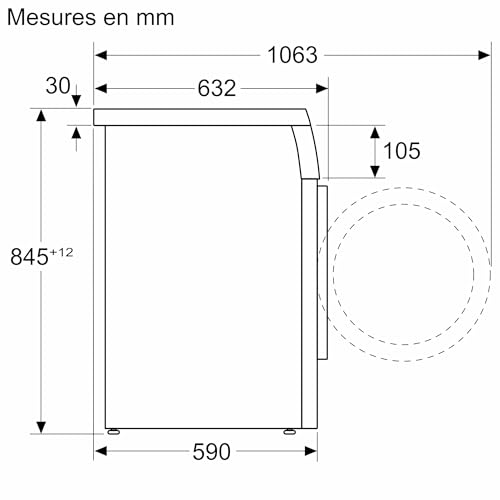 Bosch WUU28T18FR Série 6 - Lave-linge, pose-libre, Speed Perfect