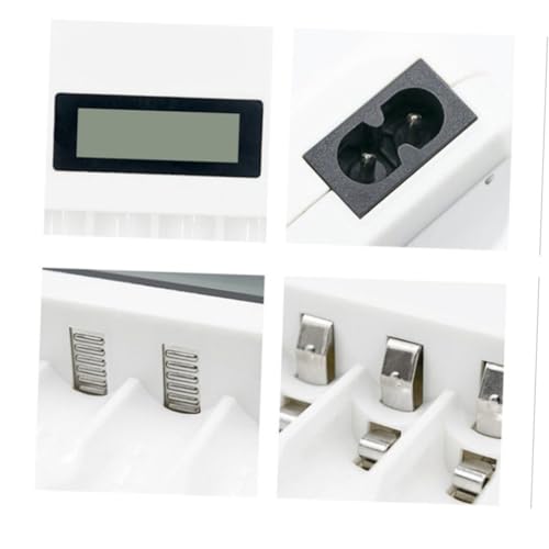 Cargador inteligente USB para pilas recargables AA AAA con enchufe europeo 3